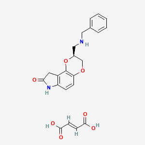 molecular formula C22H22N2O7 B1665142 Aplindore Fumarate CAS No. 189681-71-8