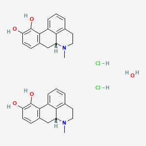 molecular formula C17H18ClNO2 B1665150 (R)-ApoMorphine-d4 Hydrochloride CAS No. 41372-20-7