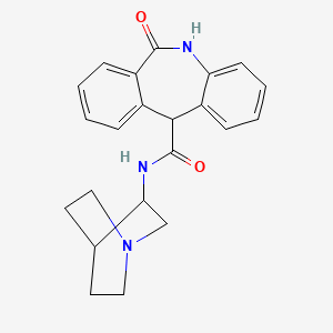 N-(1-azabicyclo[2.2.2]octan-3-yl)-6-oxo-5,11-dihydrobenzo[c][1]benzazepine-11-carboxamide