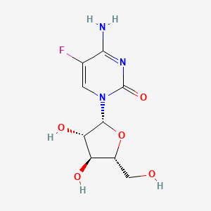 molecular formula C9H12FN3O5 B1665156 5-Fluorocytosine arabinoside CAS No. 4298-10-6