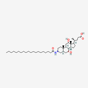 molecular formula C44H79NO5 B1665158 Icomidocholic acid CAS No. 246529-22-6