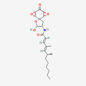 molecular formula C23H33NO6 B1665161 Aranorosin CAS No. 117184-53-9