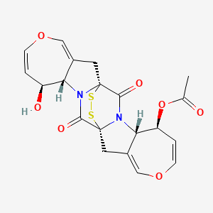 molecular formula C20H18N2O7S2 B1665163 Aranotin CAS No. 19885-51-9