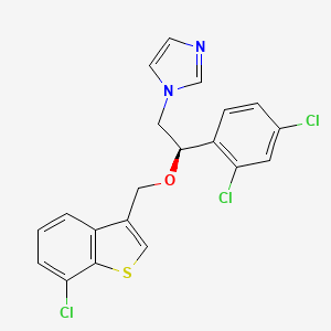molecular formula C20H15Cl3N2OS B1665164 Arasertaconazole CAS No. 583057-48-1