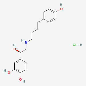 molecular formula C18H24ClNO4 B1665169 Arbutamine Hydrochloride CAS No. 125251-66-3