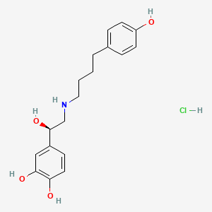 molecular formula C18H24ClNO4 B1665169 Arbutamine hydrochloride CAS No. 125251-66-3