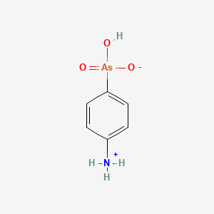 molecular formula C6H8AsNO3 B1665176 间苯二酚-4-氨基苯甲酸 CAS No. 98-50-0