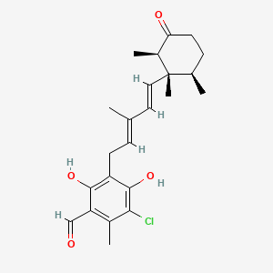 molecular formula C23H29ClO4 B1665193 Ascochlorin CAS No. 26166-39-2
