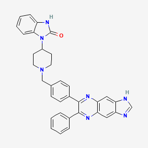 molecular formula C34H29N7O B1665199 Akt inhibitor VIII CAS No. 612847-09-3