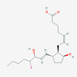 molecular formula C20H33FO4 B1665200 (Z)-7-[(1R,2R,5S)-2-[(E,3R)-4-Fluoro-3-hydroxyoct-1-enyl]-5-hydroxycyclopentyl]hept-5-enoic acid CAS No. 64603-03-8