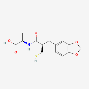 molecular formula C14H17NO5S B1665201 Fasidotrilat CAS No. 135038-59-4