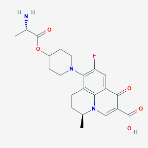 molecular formula C22H26FN3O5 B1665202 Alalevonadifloxacin CAS No. 706809-20-3