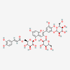 molecular formula C42H47O25+ B1665205 Albireodelphin A CAS No. 190511-77-4