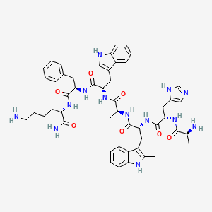 molecular formula C50H63N13O7 B1665216 Alexamorelin CAS No. 196808-85-2