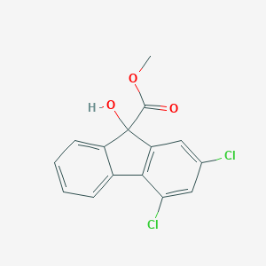 molecular formula C15H10Cl2O3 B166522 Methyl 2,4-dichloro-9-hydroxy-9H-flurene-9-carboxylate CAS No. 59653-26-8