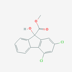 molecular formula C15H10Cl2O3 B166522 Methyl 2,4-dichloro-9-hydroxyfluorene-9-carboxylate CAS No. 59653-26-8