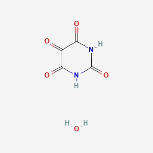 molecular formula C4H4N2O5 B1665240 2,4,5,6(1H,3H)-Pyrimidinetetrone, monohydrate CAS No. 2244-11-3