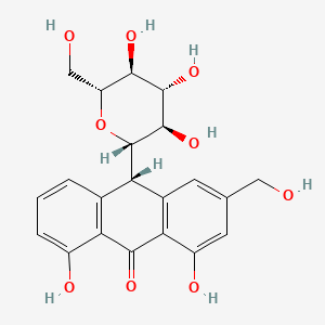 molecular formula C21H22O9 B1665253 Aloin CAS No. 1415-73-2