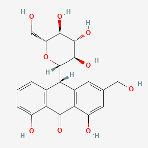 molecular formula C21H18O9 B1665253 Aloin CAS No. 1415-73-2