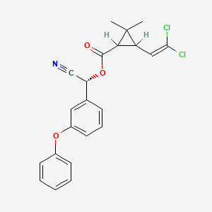 molecular formula C22H19Cl2NO3 B1665265 Alpha-Cypermethrin CAS No. 67375-30-8