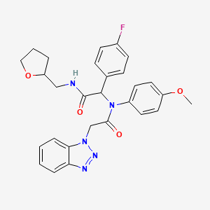 molecular formula C28H28FN5O4 B1665289 ASN04885796 