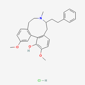 molecular formula C27H32ClNO3 B1665292 Asocainol hydrochloride CAS No. 91574-89-9