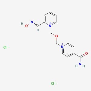 molecular formula C14H16Cl2N4O3 B1665295 Asoxime chloride CAS No. 34433-31-3