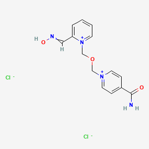 molecular formula C14H16Cl2N4O3 B1665295 Asoxime (dichloride) CAS No. 34433-31-3