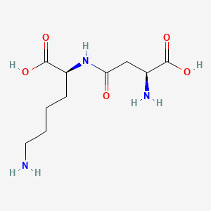 molecular formula C10H19N3O5 B1665301 Aspartylysine CAS No. 5853-83-8