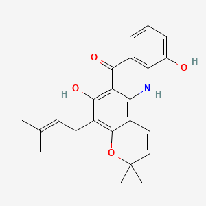 molecular formula C23H23NO4 B1665304 Atalaphillinine CAS No. 56296-87-8