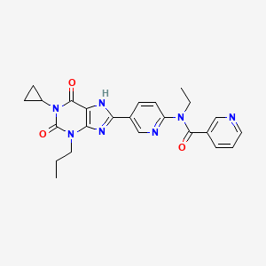molecular formula C24H25N7O3 B1665307 Atl-801 CAS No. 1000005-71-9