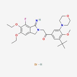molecular formula C29H39ClFN3O5 B1665309 Atopaxar Hydrochloride CAS No. 474544-83-7