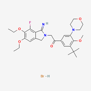 molecular formula C29H39BrFN3O5 B1665309 阿托帕沙氢溴酸盐 CAS No. 474544-83-7