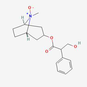 molecular formula C17H23NO4 B1665317 Genatropin CAS No. 4438-22-6