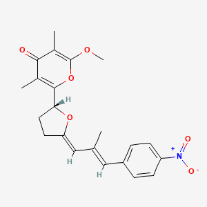 molecular formula C22H23NO6 B1665325 Aureothin CAS No. 2825-00-5