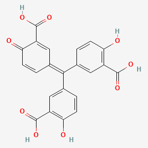 molecular formula C22H14O9 B1665328 Aurintricarboxylic acid CAS No. 4431-00-9