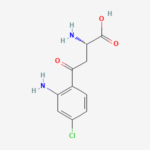molecular formula C10H11ClN2O3 B1665334 4-Chlorokynurenine CAS No. 153152-32-0