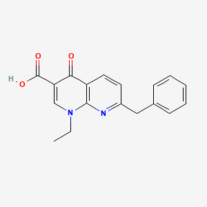 molecular formula C18H16N2O3 B1665352 Amfonelic Acid CAS No. 15180-02-6