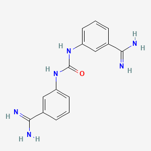 molecular formula C15H16N6O B1665353 Amicarbalide CAS No. 3459-96-9