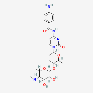 molecular formula C25H35N5O7 B1665354 Amicetin B CAS No. 43043-15-8