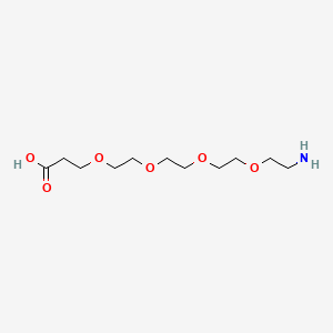 molecular formula C11H23NO6 B1665360 1-Amino-3,6,9,12-tetraoxapentadecan-15-oic acid CAS No. 663921-15-1