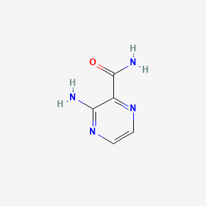 molecular formula C5H6N4O B1665363 3-Aminopyrazine-2-carboxamide CAS No. 32587-10-3