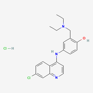 molecular formula C20H23Cl2N3O B1665372 Amodiaquine dihydrochloride CAS No. 69-44-3