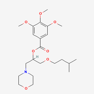 molecular formula C22H35NO7 B1665377 Amoproxan CAS No. 22661-76-3
