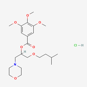 molecular formula C22H36ClNO7 B1665378 Amoproxan hydrochloride CAS No. 22661-96-7