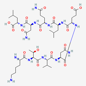 molecular formula C45H79N13O16 B1665379 Abecomotide CAS No. 907596-50-3