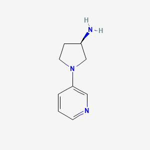 molecular formula C9H13N3 B1665381 (3R)-1-(Pyridin-3-yl)pyrrolidin-3-amine CAS No. 309959-34-0