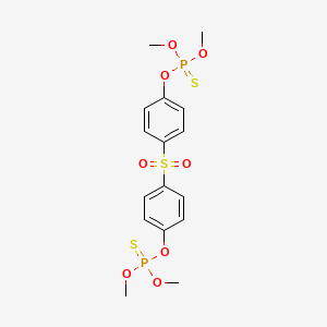 molecular formula C16H20O8P2S3 B1665385 Phosphorothioic acid, O,O'-(sulfonyldi-1,4-phenylene) O,O,O',O'-tetramethyl ester CAS No. 1174-83-0
