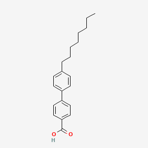 molecular formula C21H26O2 B1665389 4-(4-Octylphenyl)benzoic acid CAS No. 59662-49-6