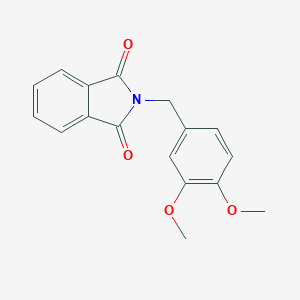 molecular formula C17H15NO4 B166539 2-[(3,4-Dimethoxyphenyl)methyl]isoindole-1,3-dione CAS No. 155514-73-1